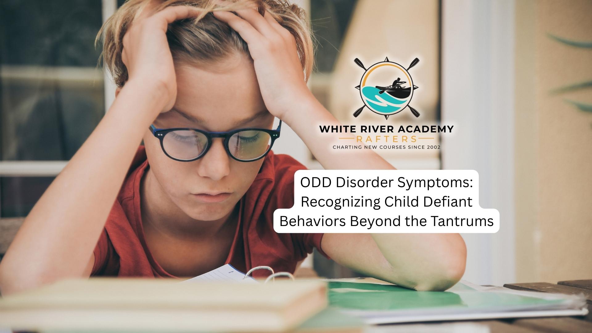 a teen suffering from odd disorder symptoms