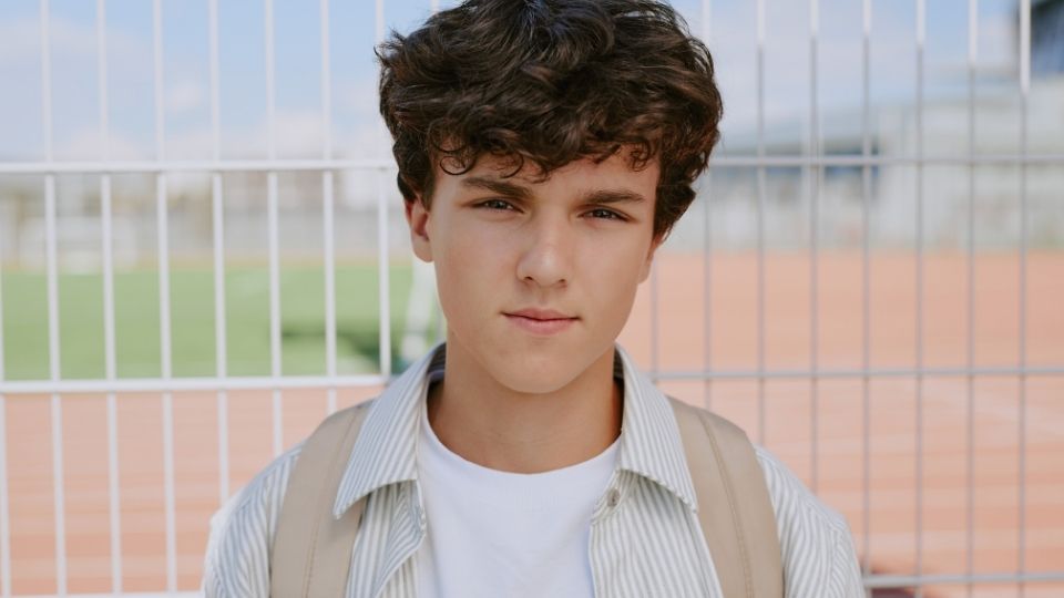 Is My Teen Anxious hero image of a teen boy staring at the viewer.
