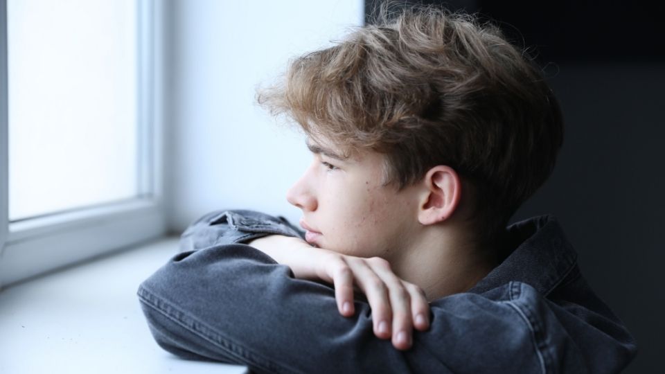 Side Effects of Molly hero image of a teen boy looking out the window.